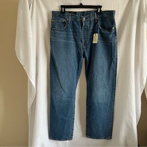 Levi’s 501 ‘90s NWT Blue Denim Premium Straight Leg Mid Rise 34 x 30
